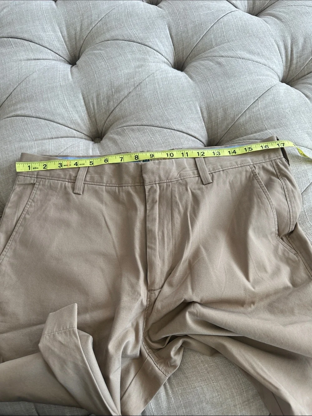 J. Crew Men's Khaki Flat-Front Chino Shorts